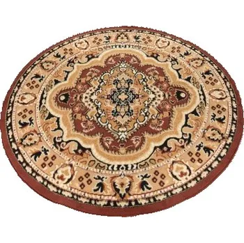 Koberec Makro Abra Kulatý koberec ATLAS E951A hnědý Rozměr: průměr 80 cm