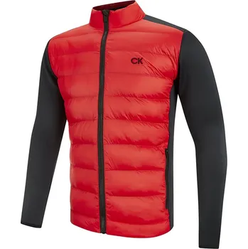Calvin Klein Golf Calvin Klein Golf QUILTED HYBRID pánská bunda RED/BLACK velikost - M, XXXL