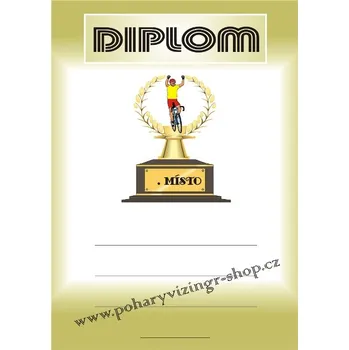 Cyklistika diplom A4 č.18