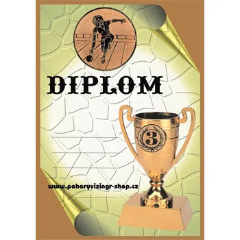 Bowling žena diplom A4 č.33