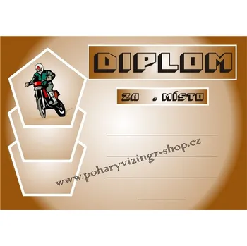 Motokros diplom A4 č.68