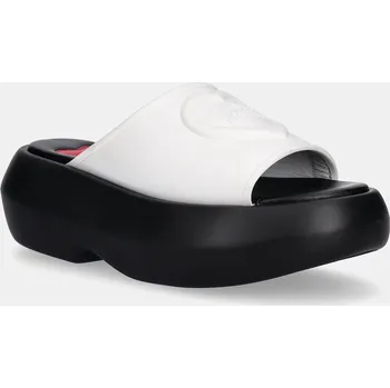 Dámské pantofle Pantofle Love Moschino dámské, bílá barva, na platformě, JA28207I0MI40100 00X, EUR 38