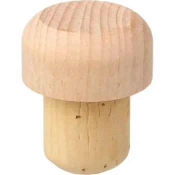 Vařečka Špunt na víno s přírodním vzhledem Klasická zátka na víno Uzávěr na láhev na víno Domácí použití Opakovaně použitelný špunt 1