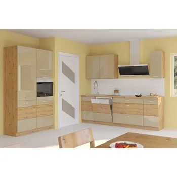 Kuchyňská linka Stolarz-Lempert Kuchyňská linka Artisan cappucino lesk - Sestava 3