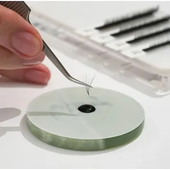 Lepidlo na řasy Sklíčko na aplikaci lepidla-JADEITOVÝ KÁMEN BLINK LASH