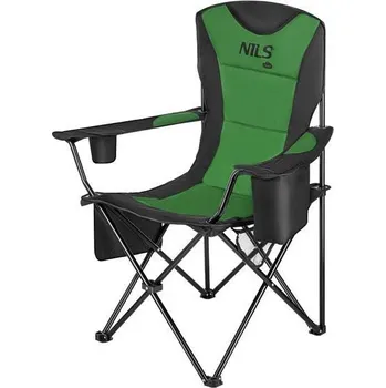 kempingová skříňka Skládací kempingové křeslo NILS Camp NC3501 zelené