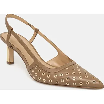 Dámské lodičky Kožené lodičky MICHAEL Michael Kors Alora béžová barva, 40R5ALMP3L.297 80X, EUR 36