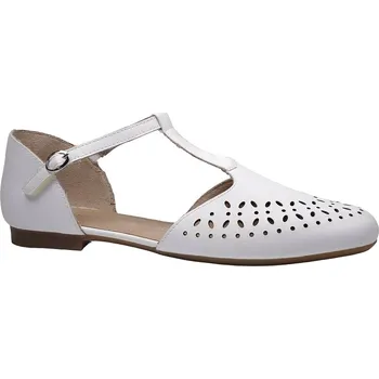 Dámské sandále Letní vycházková obuv, Remonte, bílá: Bílá Povrstvená kůže 28,8 43 G - standardní šíře (28577-28577)