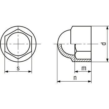 Šroub krytka matice plast M4