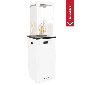 Infrazářič KRATKI Plynový ohřívač PATIO LIGHT bílá