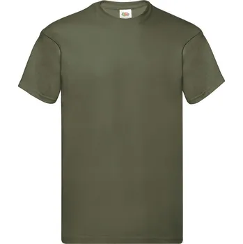 Fruit of the Loom Pánské tričko Original T Velikost: L, Barva: khaki