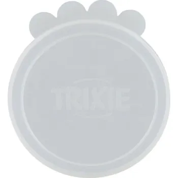 Miska pro psa Víčko na konzervy,silikonové velké 10,6cm/1 ks transparentní