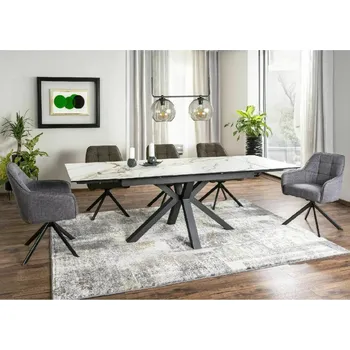 Jídelní stůl Signal Jídelní stůl COLUMBUS CERAMIC AMBER BIANCO