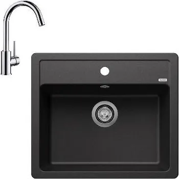 Granitový dřez Blanco - Set dřezu Legra 6 a baterie Mida, antracit/chrom SET 07-B 25 MIDA ant