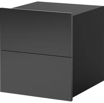 Noční stolek ArtGiB Noční stolek CALABRINI C-13 | černá/černý lesk