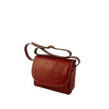 Kabelka Triton Kožená stylová ručně šitá kabelka DIANA - česká výroba; med
