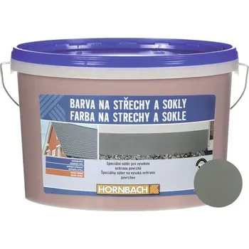 barva na zeď Barva Hornbach na střechy a sokly 5 l šedá