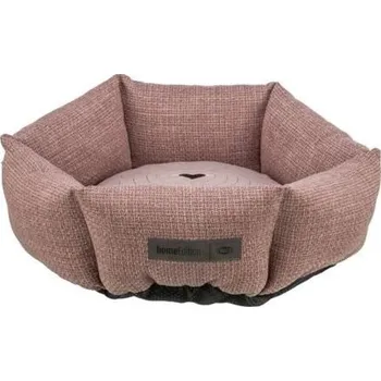 Pelíšek pro psa VIVIANA kulatý sametový pelech, ø 50 cm, antická růžová