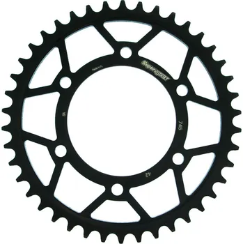 Řetězová sada pro motocykl Řetězová rozeta SUPERSPROX RFE-745:42-BLK černý 42 zubů, 525