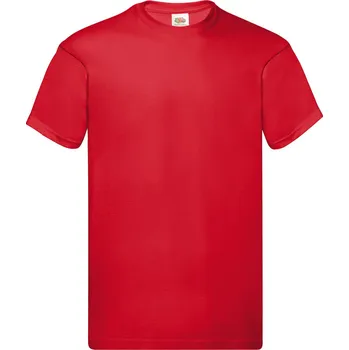Fruit of the Loom Pánské tričko Original T Velikost: L, Barva: červená