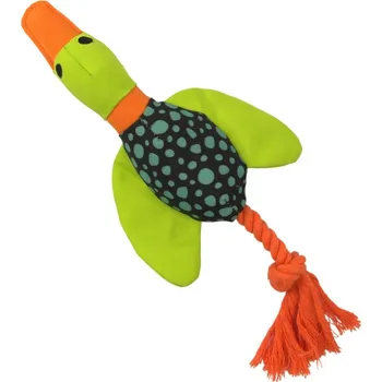 Hračka pro psa HAP HRAČKA RUSTY KACHNA CORD ZELENÁ 33CM