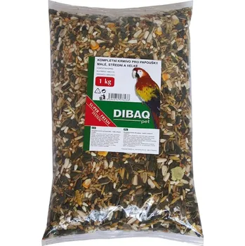 Krmivo pro ptáka Zrniny sáček DIBAQ PET Papoušek 1 kg