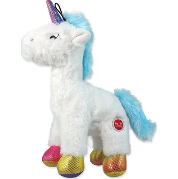 Hračka pro psa Hračka DOG FANTASY Stuffed Toy jednorožec pískací mix barev