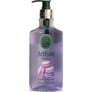 Mýdlo Berfini EYÜP SABRİ TUNCER ARTISAN Tekuté mýdlo s přírodním olivovým olejem – Makrónky | 600 ml
