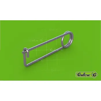 Tesařské kování Závlačka pérová pozink - 3d x 71,7B x 95L (0,120 inch)