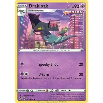Karetní hra Drakloak 129/264 - Fusion Strike Typ karty: Reverse Holo