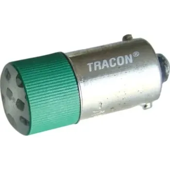 tlačítko Tracon NYGL-ACDC230G Led žárovka, zelená 230V AC/DC, Ba9s (Tracon NYGL-ACDC230G)