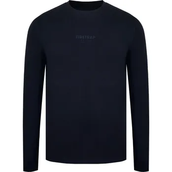 Firetrap Long-Sleeve Graphic T-Shirt Black L