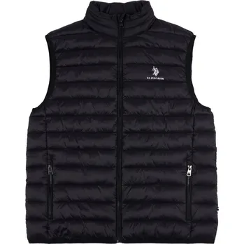 Pánská casual bunda US Polo Assn Bound Quilted Gilet Sn00 Black/White Small