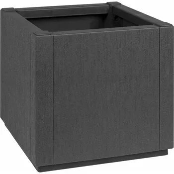 Pěstitelství vidaXL Květinová krabice Tmavě šedá 36 x 36 x 35 cm Plast [42006497]