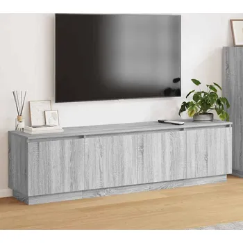 Televizní stolek vidaXL Televizní skříň Šedá Sonoma 180 x 38 x 49 cm kompozitní dřevo [3376149]