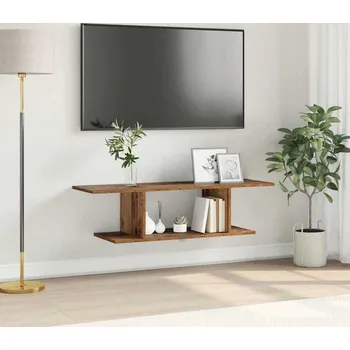 Televizní stolek vidaXL Sestava TV skříněk Hnědá 103 x 30 x 26,5 cm kompozitní dřevo [875173]