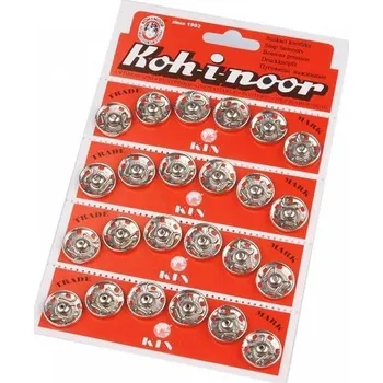 Kovové patentky / stiskací knoflíky nikl - 18 mm