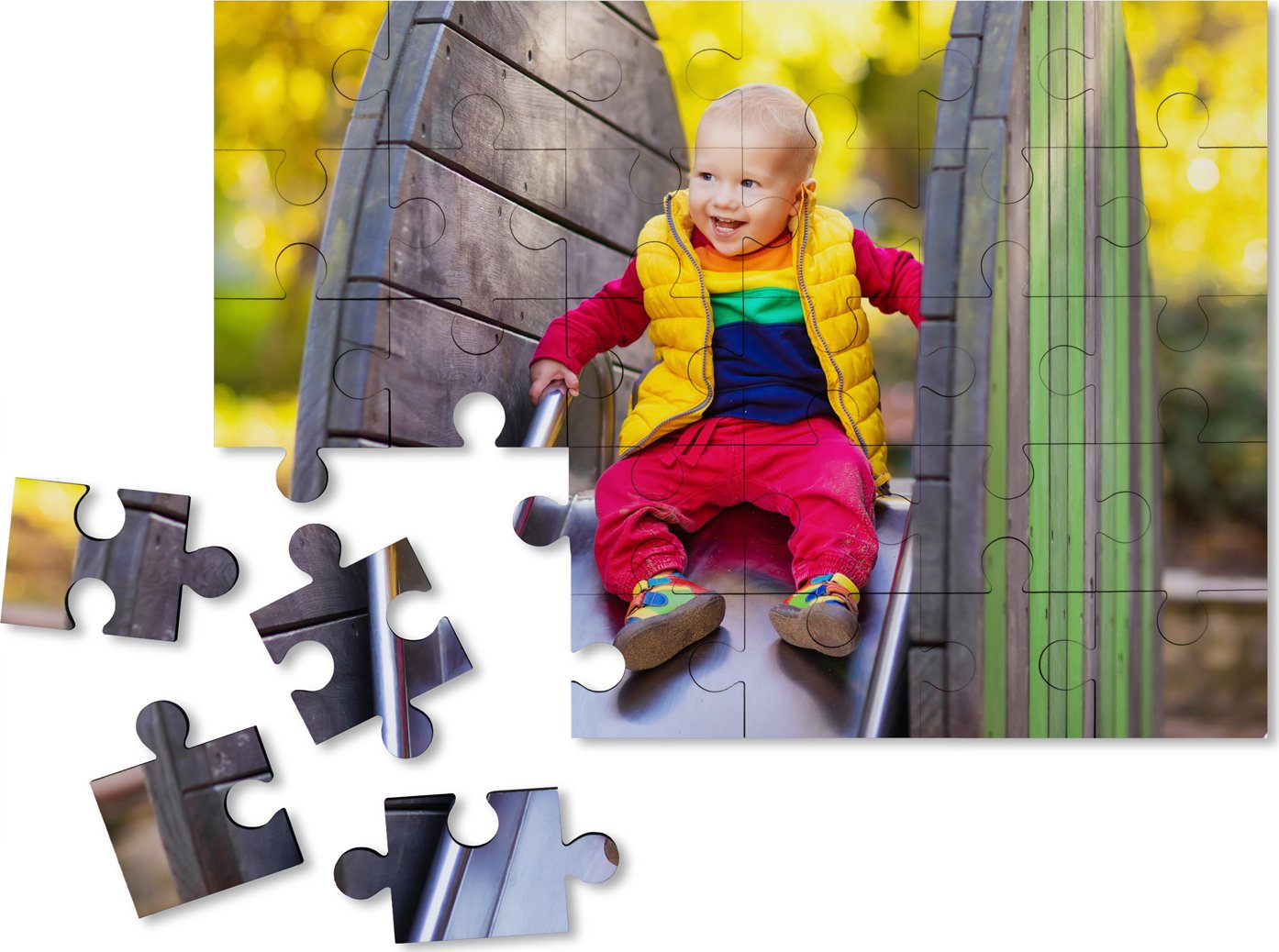 Dřevěné fotopuzzle 30 dílků