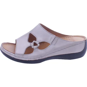 Dámské pantofle Boty Karyoka 5458 528 šedé dámské kožené nazouváky Velikost: 39