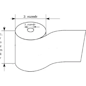 Kotouček do pokladny a tiskárny štítků Vikpap - pokladní termokotouček 57/40/bez dutinky, 24 m - 20 ks