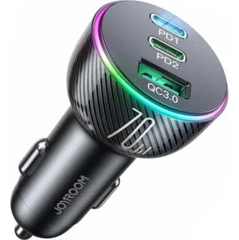 JOYROOM CL26 autonabíječka s porty 2x USB-C / USB-A - 70W - černá