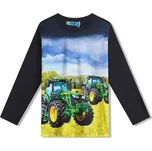 CHLAPECKÉ TRIČKO S TRAKTOREM FM7071 VELIKOSTI 98-128 Velikost: 98, Barva: Tmavě modrá