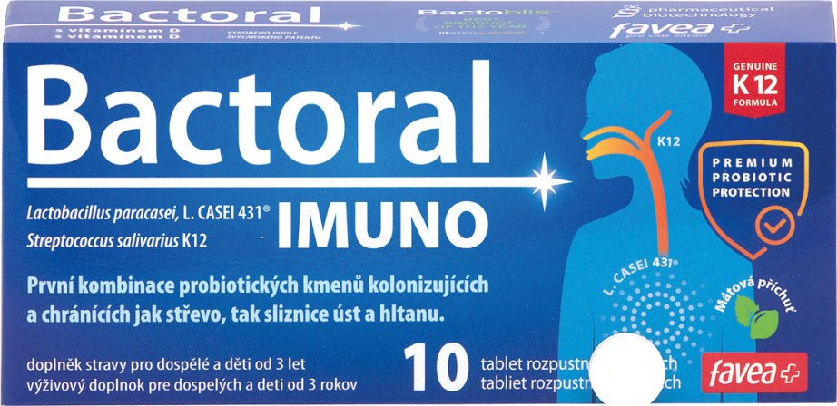 Favea a.s. Bactoral IMUNO 10 tablet