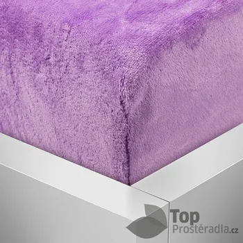 Prostěradlo Mikroplyšové prostěradlo 90x200 Elegance - Fialová