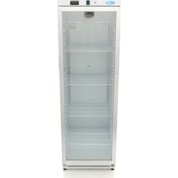 Lednice Chladnička Maxima | 400 l | bílá | křídlové, skleněné dveře