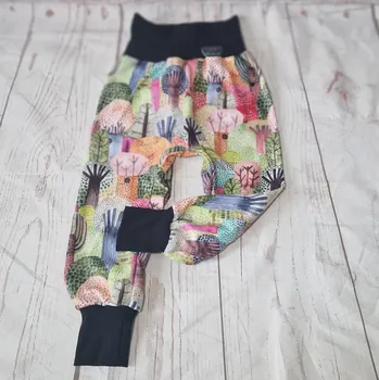 Yháček Flísové tepláky Yháček, Pastelové stromky Velikost: 98