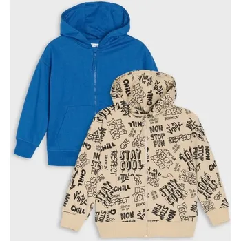 Chlapecká mikina Sinsay - Sada 2 mikin - indigo - 294DN-57X - 294DN-57X-128