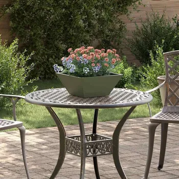 Květináč vidaXL Zahradní pěstebník 5 pcs Olivově zelená 35 x 35 x 15 cm [873803]