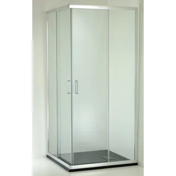 HOPA - Sprchový kout BARCELONA PLUS QUADRATO - Chrom/Leštěný hliník (ALU), Rozměr A - 80, Rozměr B - 80, zavírání univerzální levé / pravé, čiré bezpečnostní sklo - 5 / 6 mm