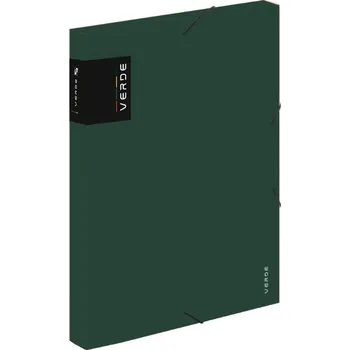 desky na sešit Karton P+P Krabice PP s gumou A4 VERDE zelená